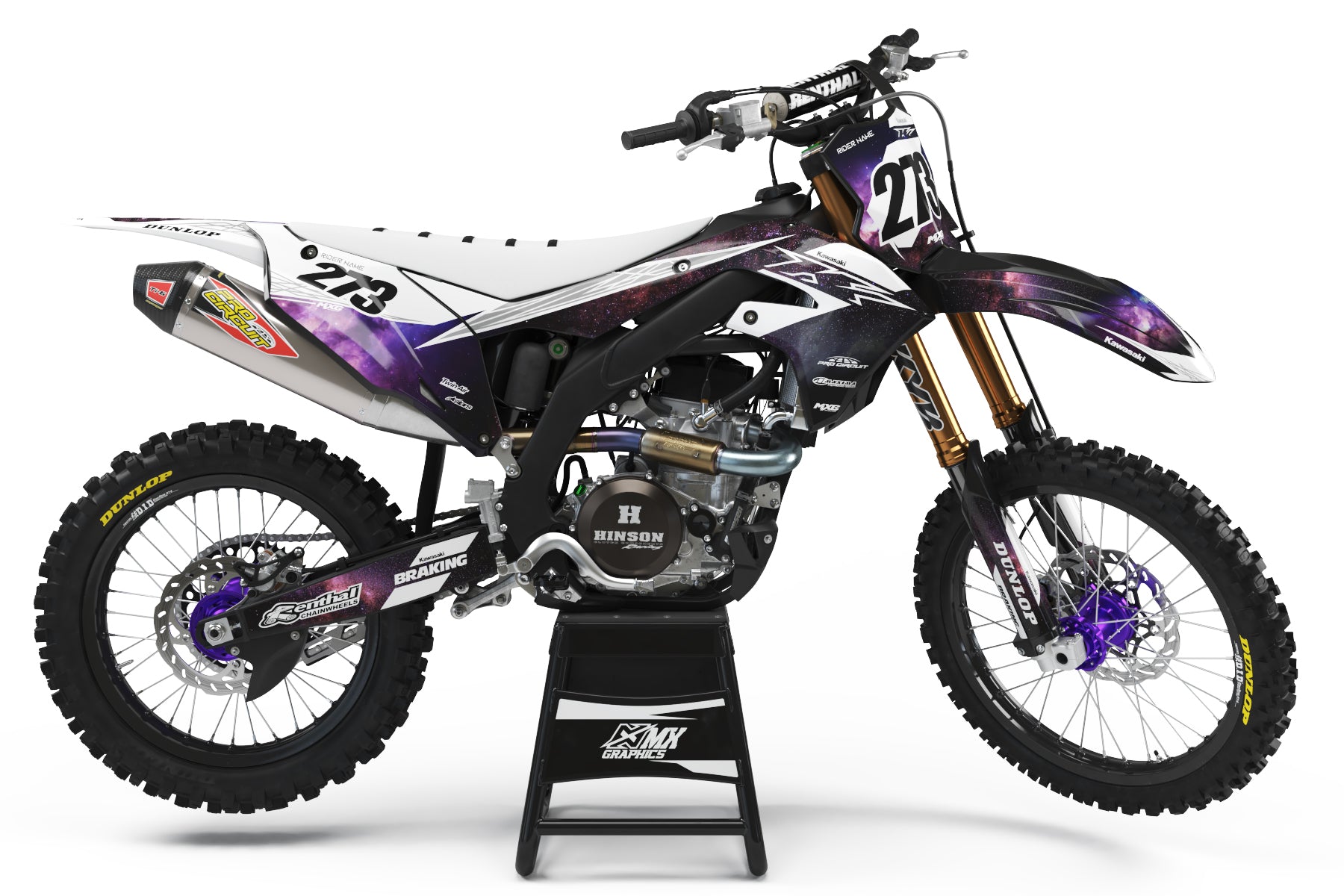 Kawasaki Galaxy Graphic Kit – MX Graphics