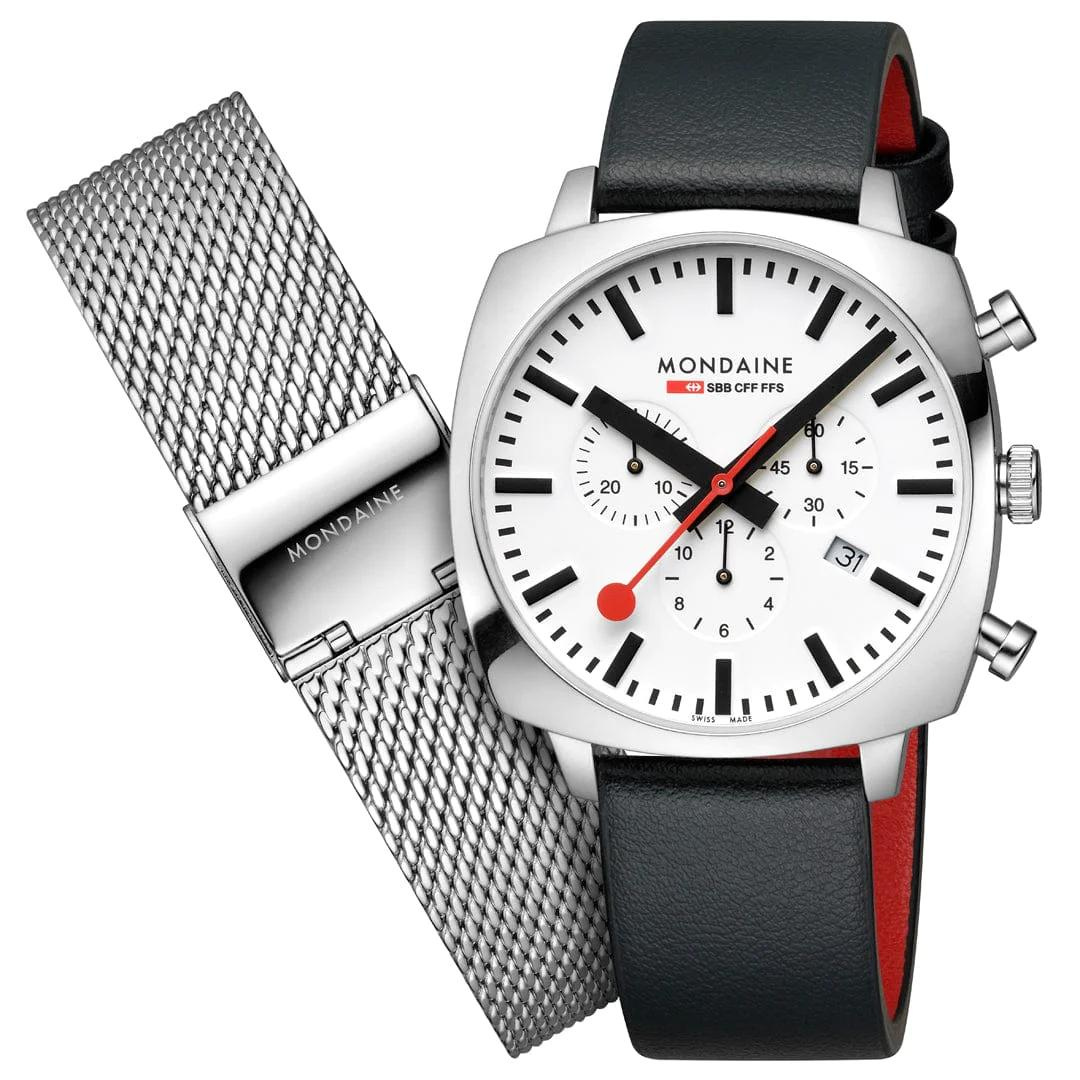 Mondaine Men's MSL.41410.LBV.SET Grand Cushion Watch | Marquis