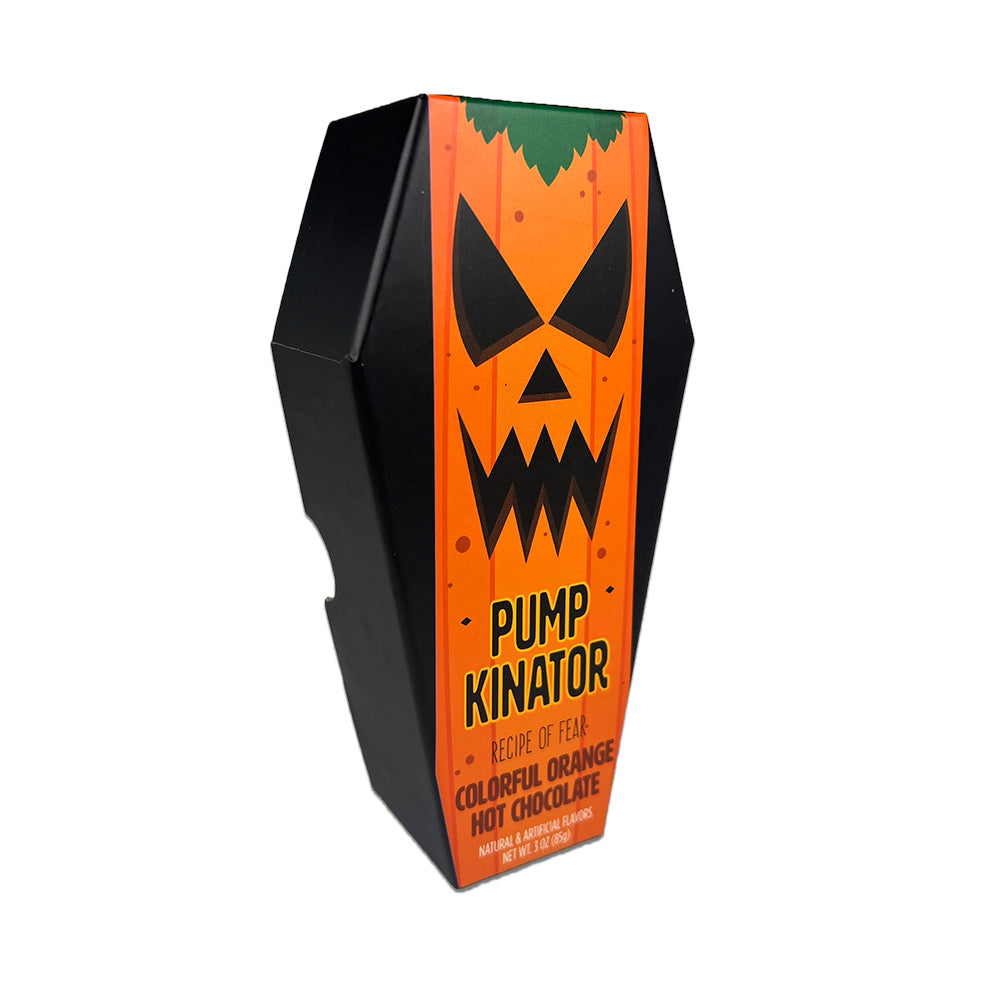 Coffin Cafe Pumpkinator Colorful Orange Hot Chocolate (3oz Coffin