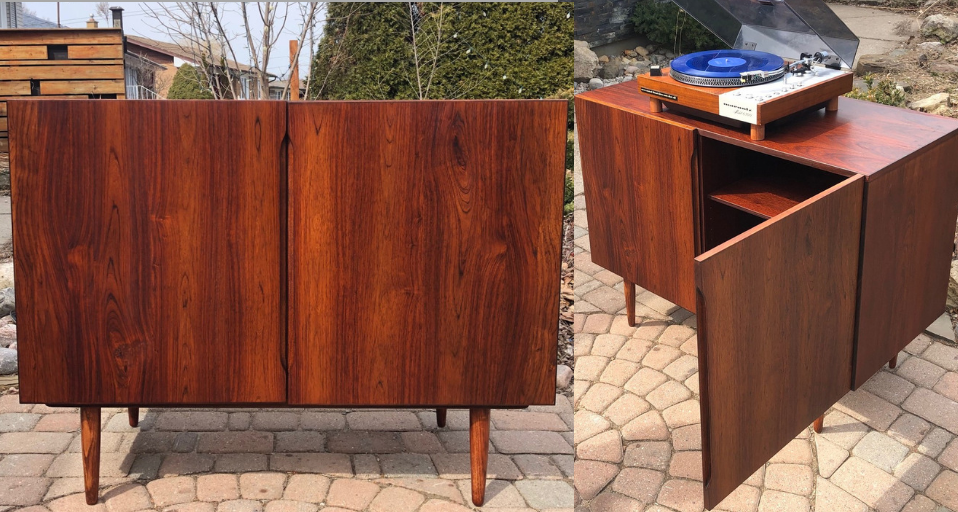 ON HOLD for Patrick **REFINISHED Danish MCM Brazilian Rosewood Cabinet