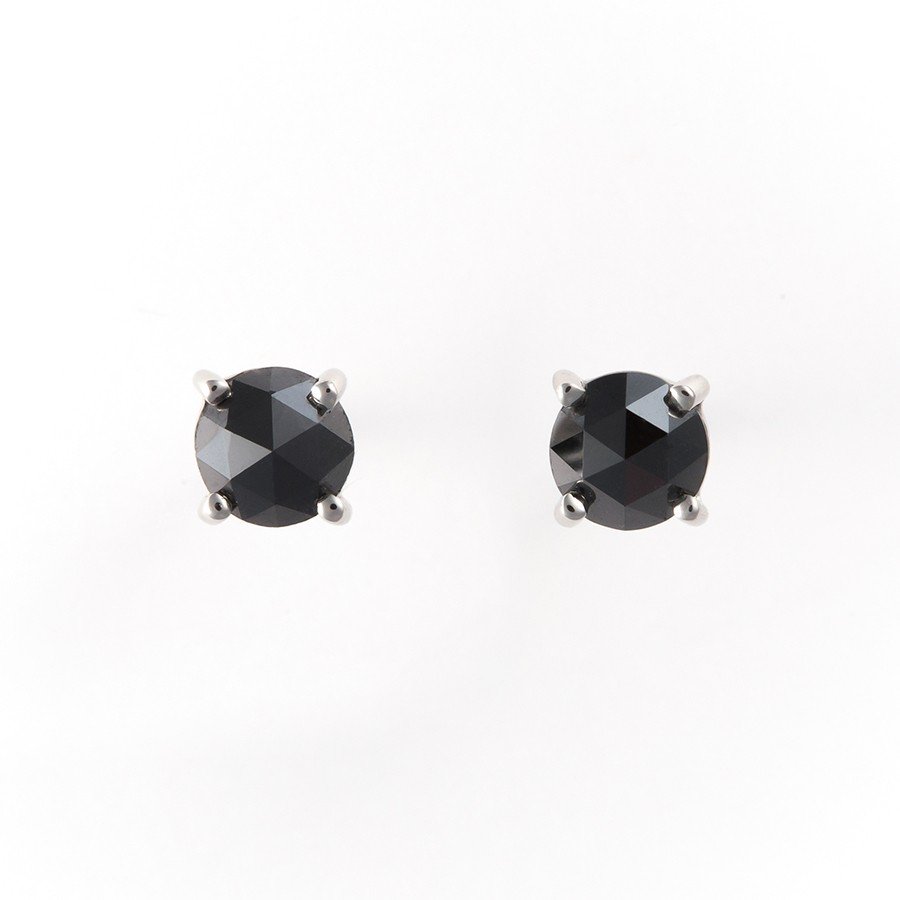 プラチナ ブラックダイヤモンド ピアス（0.5ct） – Milluflora | ミル