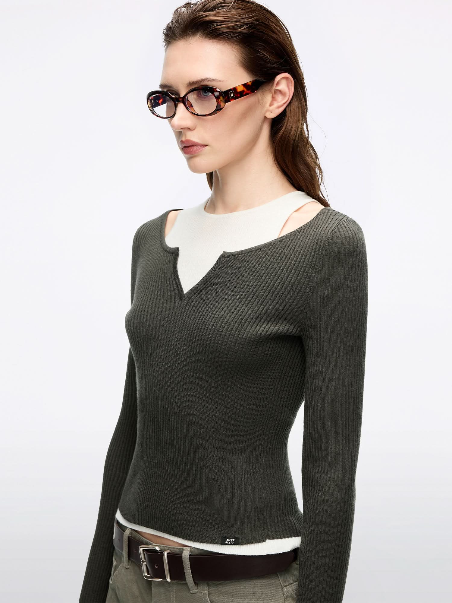 melt melt the lady shaggy knit tops the lady back shaggy knit melt