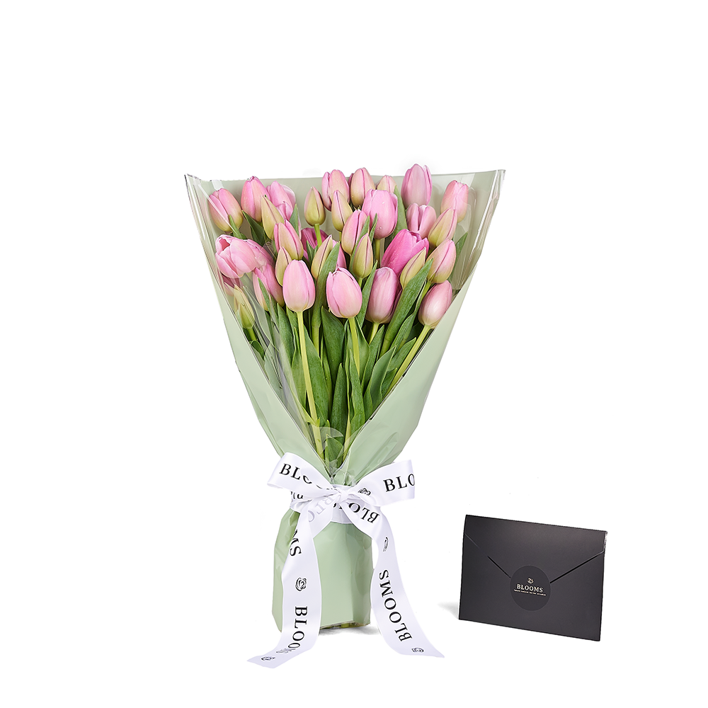 Pink Paradise Tulip Bouquet – Tulip gifts – New Jersey delivery