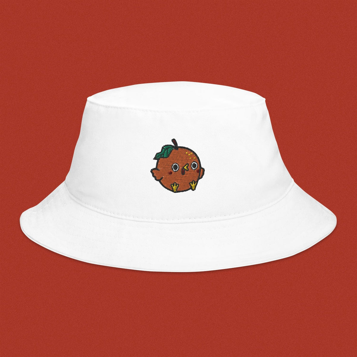 Orange Chicken Embroidered Bucket Hat | Shop Ni De Mama Now