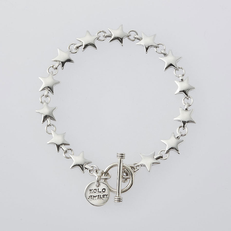 XOLO JEWELRY/ショロジュエリー】Star Link Bracelet -9mm- (19cm