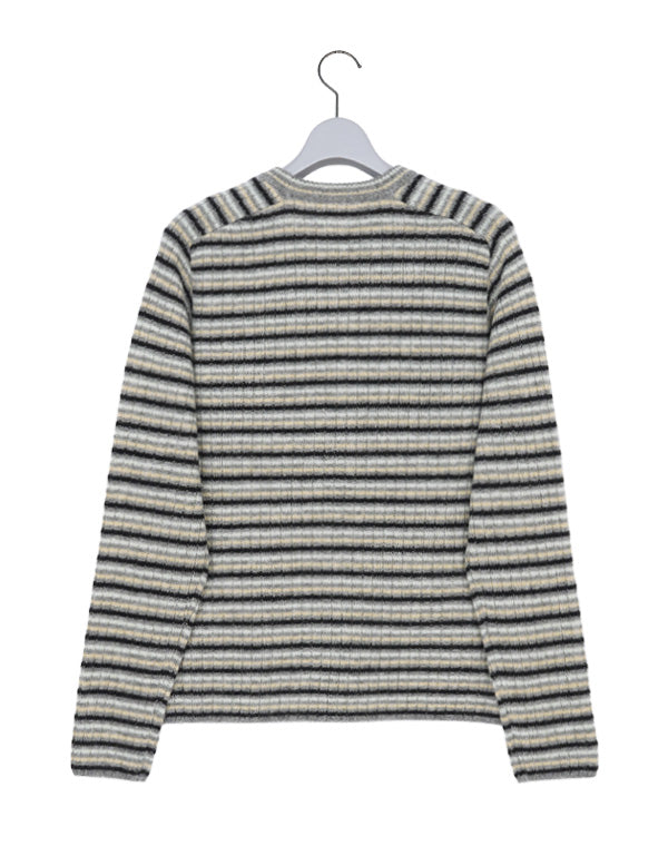 AURALEE オーラリー｜SHETLAND WOOL CASHMERE RIB KNIT P/O｜GEA
