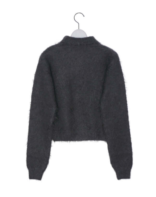 AURALEE オーラリー｜BRUSHED SUPER KID MOHAIR KNIT SHORT POLO｜GEA