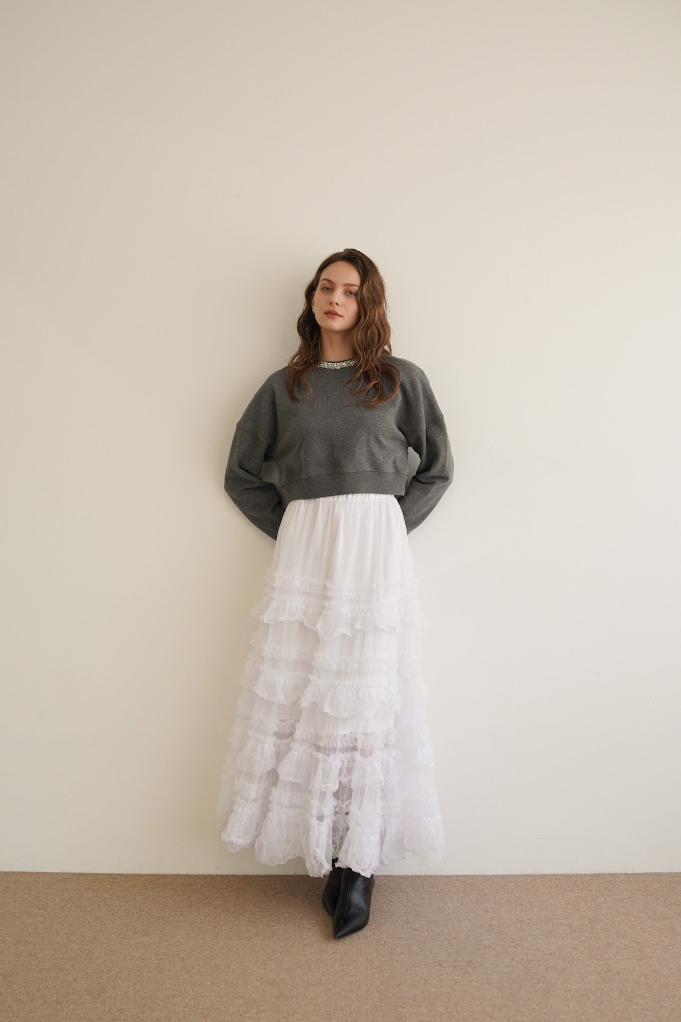スカート tulle long skirt tulle long skirt – Acka online store