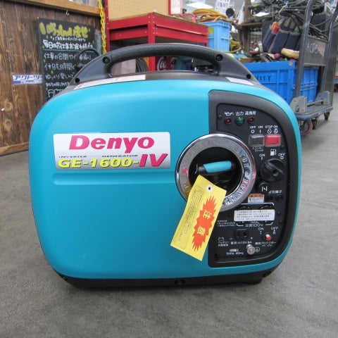 店頭受取り限定】 美品 デンヨー(Denyo) 発電機 モデル：GE-1600SS-IV