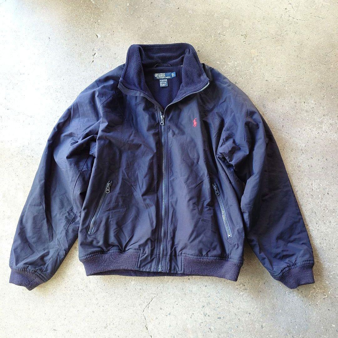 90s poloralphlauren drizzler Lポロラルフローレン ナイロン ブルゾン