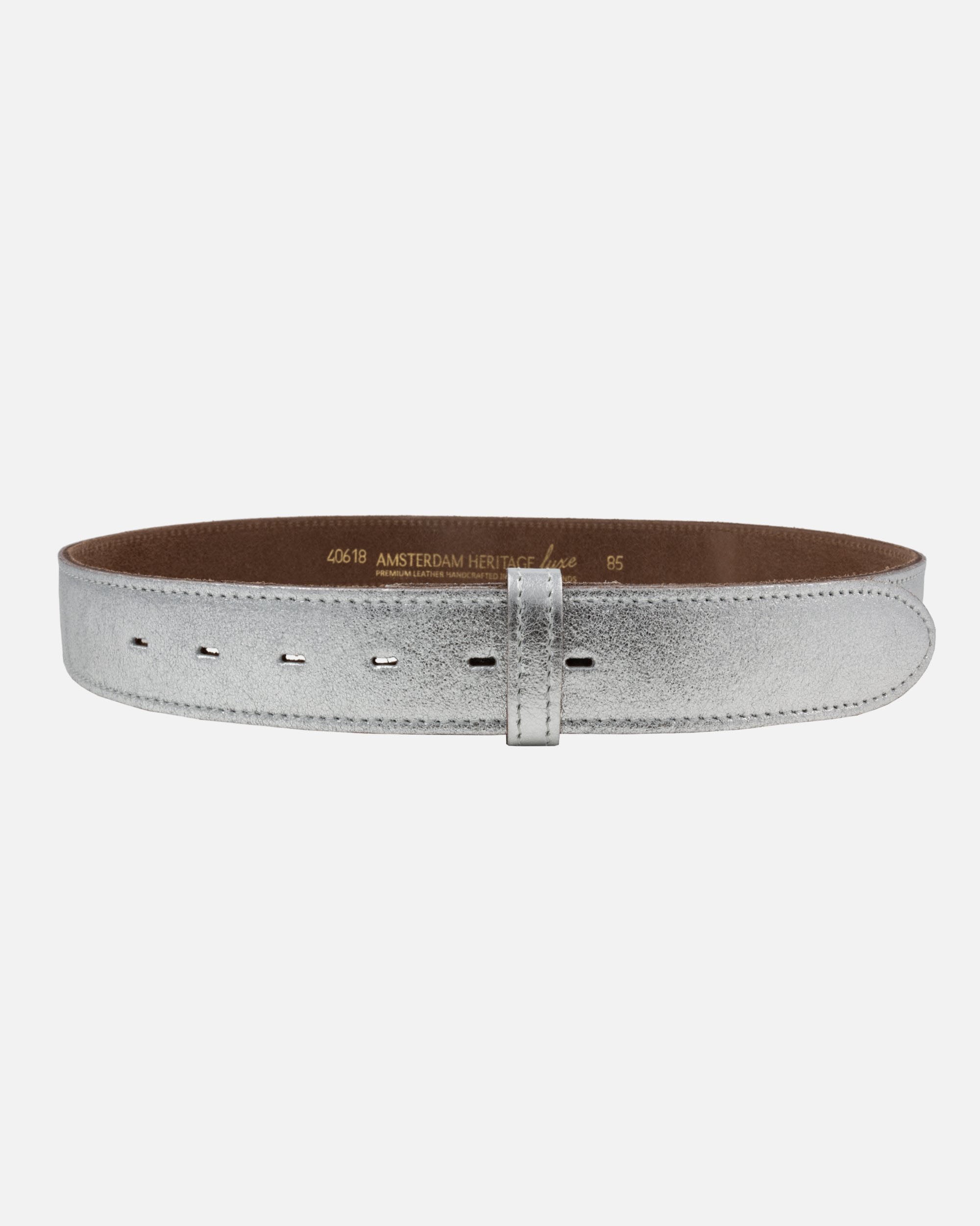Metallic Silver Belt Strap for Belt Buckle - AMSHRTG – AMSTERDAM