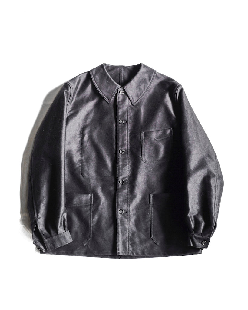 COLLETIN - GERMAN MOLESKIN - BLACK – ANATOMICA KYOTO アナトミカ京都