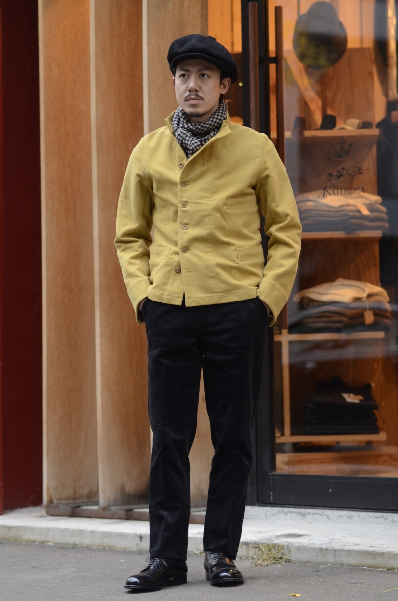 TRIM-FIT PANTS / CORDUROY BLACK | ANATOMICA SAPPORO アナトミカ札幌
