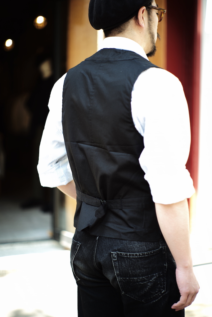 SAGAN VEST “BLACK LINEN” | ANATOMICA SAPPORO アナトミカ札幌