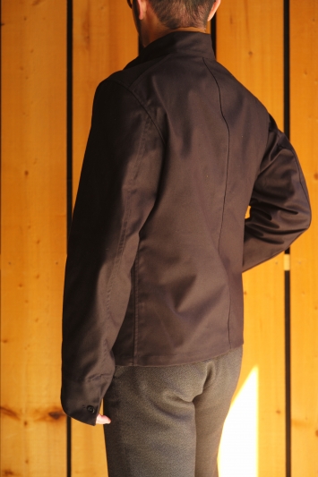 1839 JACKET PANAMA COTTON BLACK | ANATOMICA SAPPORO アナトミカ札幌