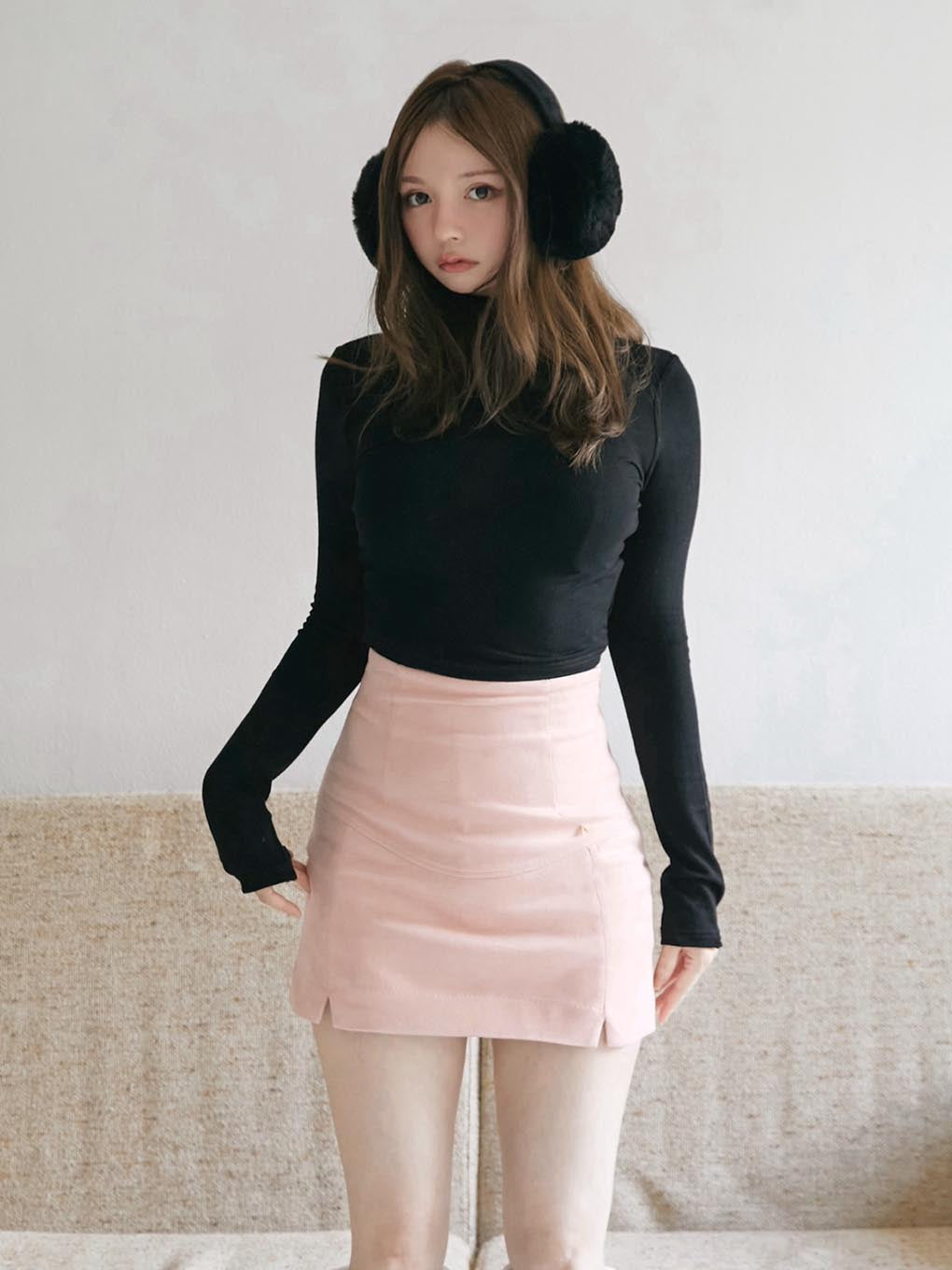 ANDMARY】Kate slit mini skirt