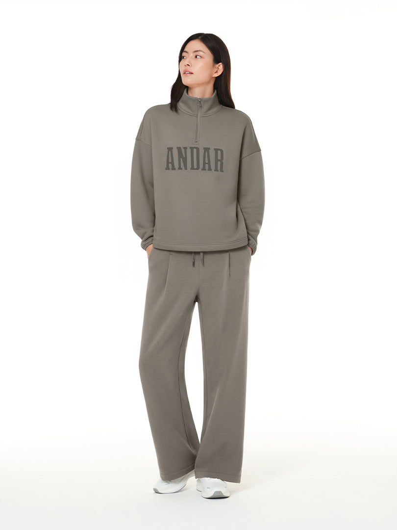 Mildmooth フリース ワイドパンツ | andar JAPAN