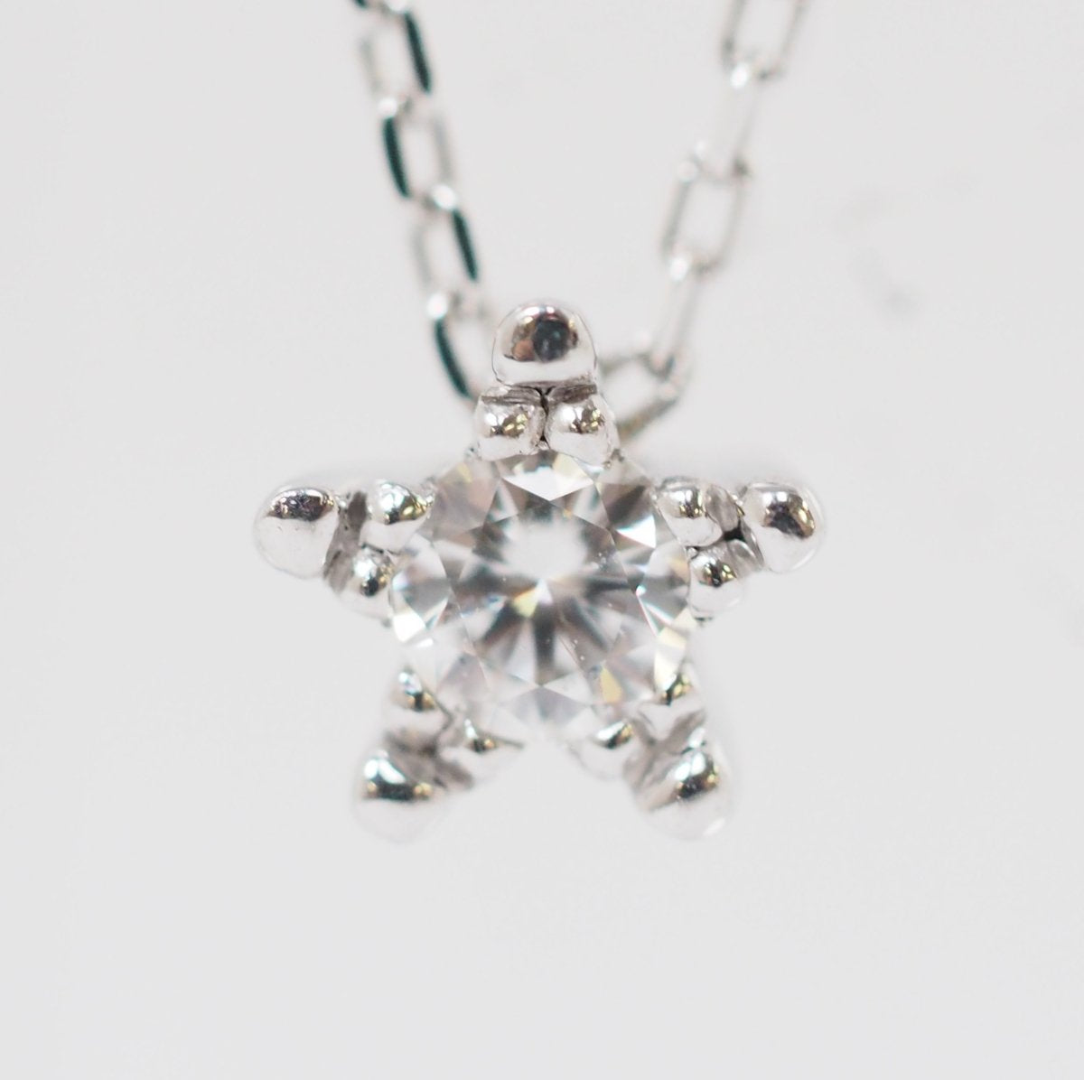 STAR JEWELRY スタージュエリー K18ホワイトゴールド ダイヤ0.04ct