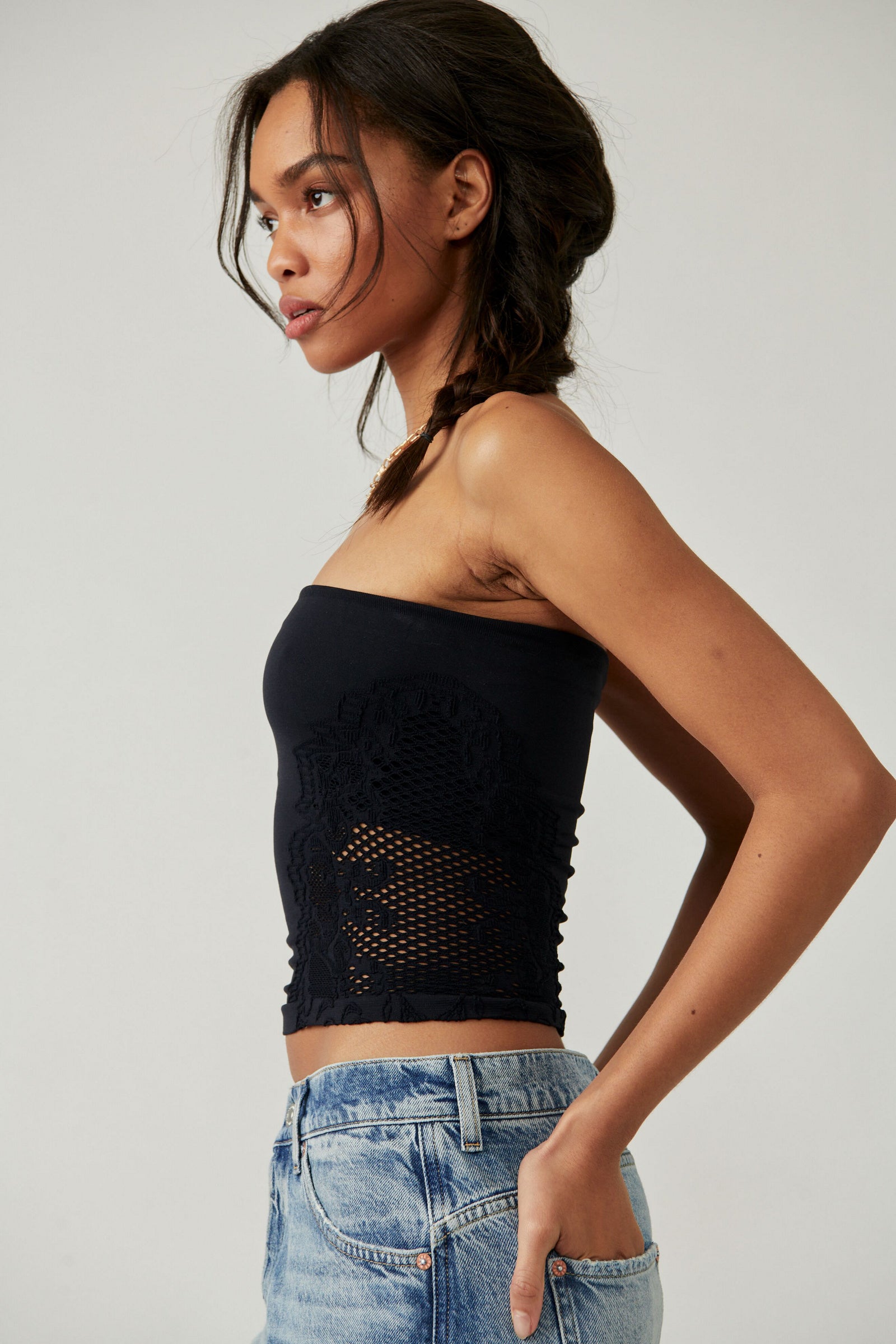 FREE PEOPLE TALK ABOUT IT TUBE TOP BLACK – Bubble Lounge Boutique