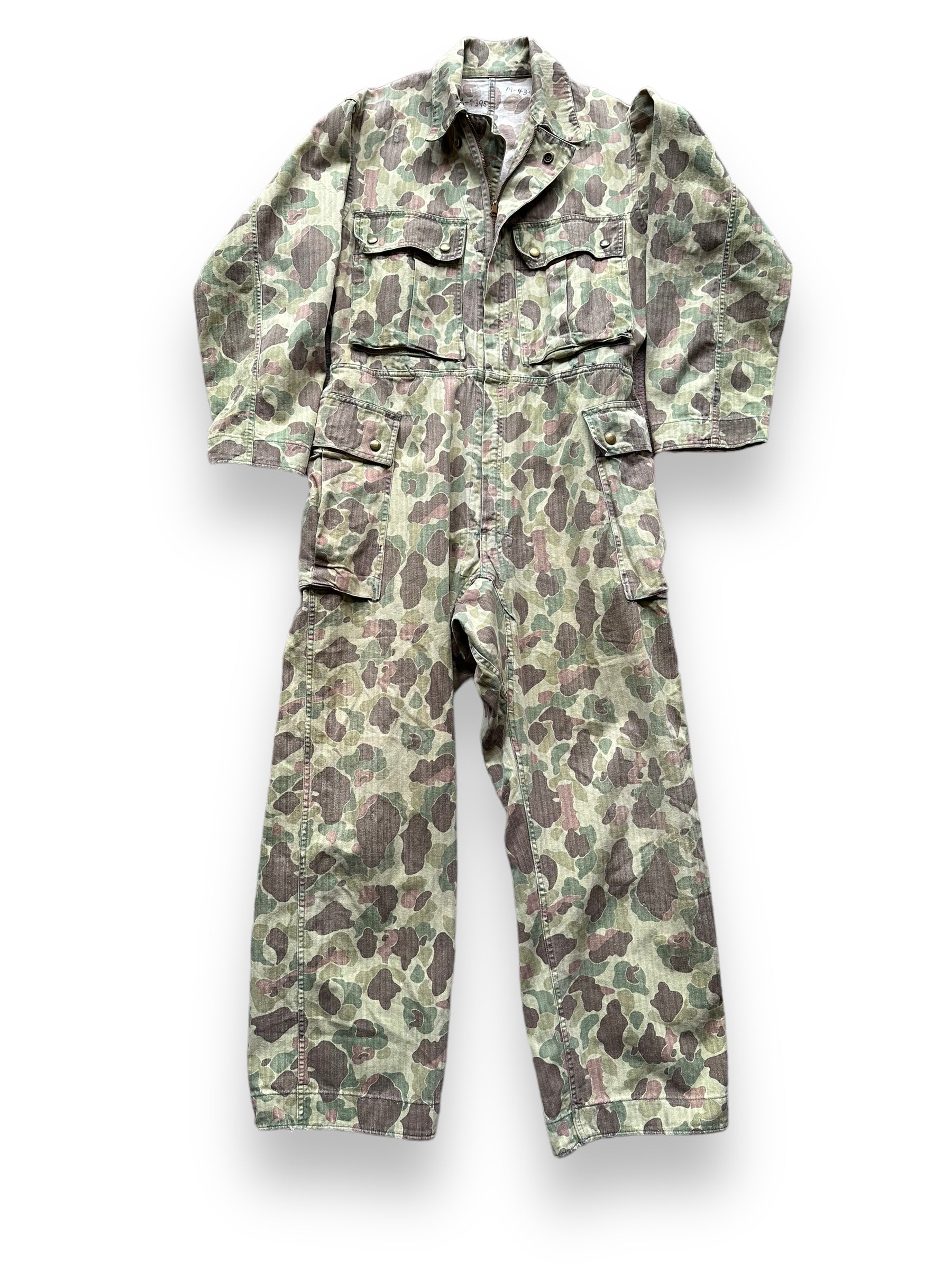 Vintage M-4395 HBT Frogskin Camo Coveralls SZ M | Vintage Frog