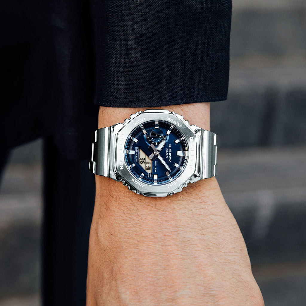 G-Shock G-Steel Octagonal Navy Blue Dial Watch GM-2110D-2B – Beach