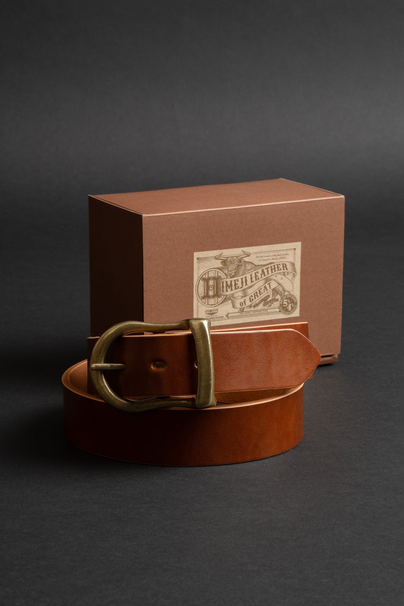VBLT02 (CM) 5ミリ厚 姫路レザーベルト HIMEJI LEATHER ORIGINAL BELT