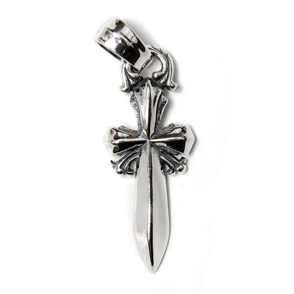 Medium Saber Cross Pendant - Bill Wall Leather Inc.
