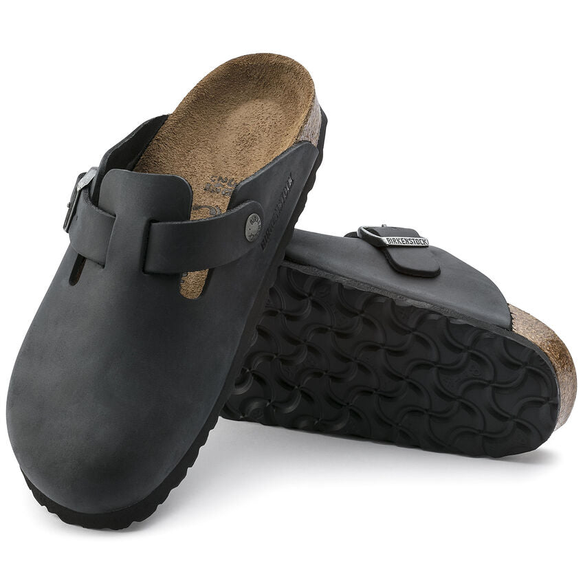 Unisex Boston Black Oiled Leather – Birkenstock Village