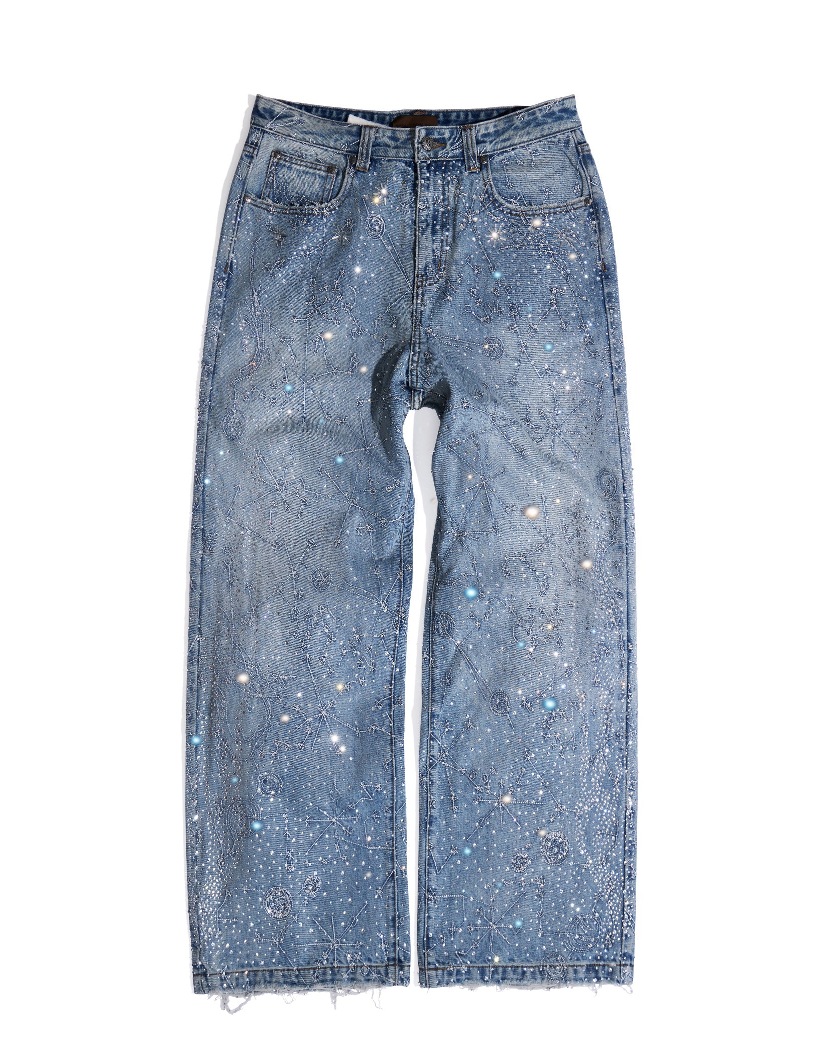 20K Zodiac Diamond Pants Blue – Birth Of Royal Child