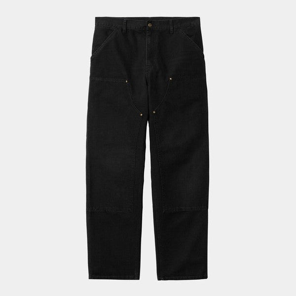 Carhartt WIP Double Knee Pant Black Aged Canvas – Black Sheep