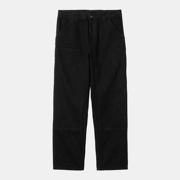Carhartt WIP Double Knee Pant Black Rinsed Denim – Black Sheep