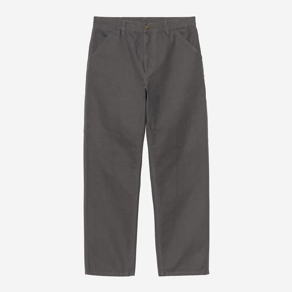 Carhartt WIP Single Knee Pant Dearborn Stone Canvas Graphite