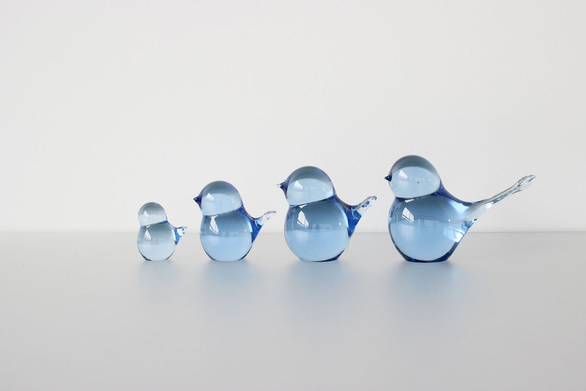 硝子作家 杉山利恵 Aji Glass 幸せの蒼いとりさん | kitahama blue stories