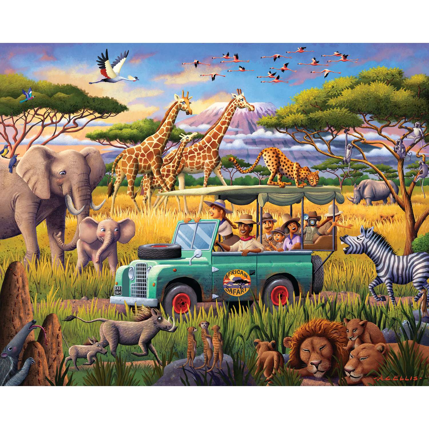 Safari Expedition | 1000 Piece Boardwalk Jigsaw Puzzle