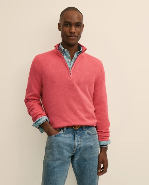 Zipper Mock Neck Sweater | Brooks Brothers