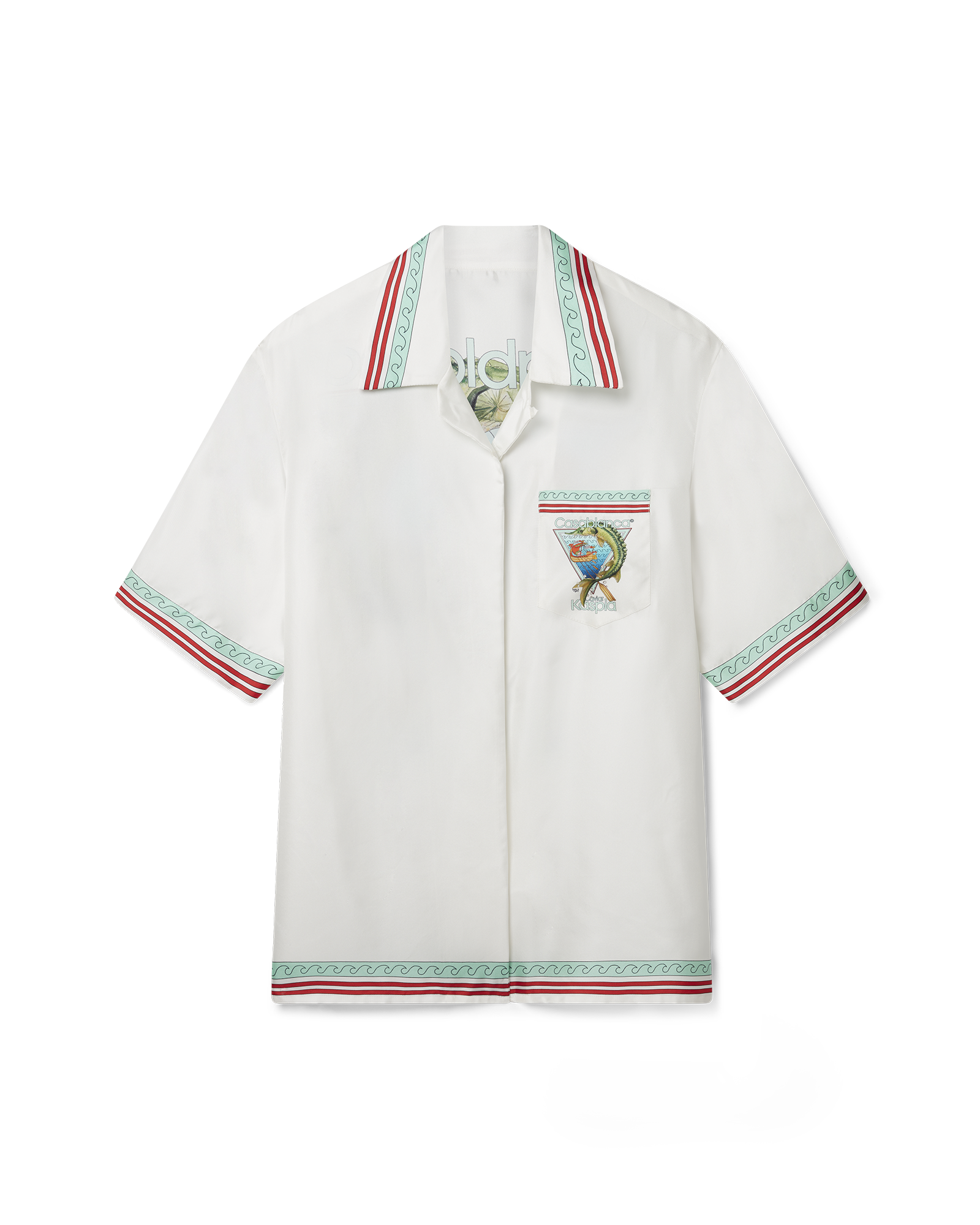 Casablanca Caviar Kaspia Cuban Collar Silk Shirt – CAVIAR KASPIA