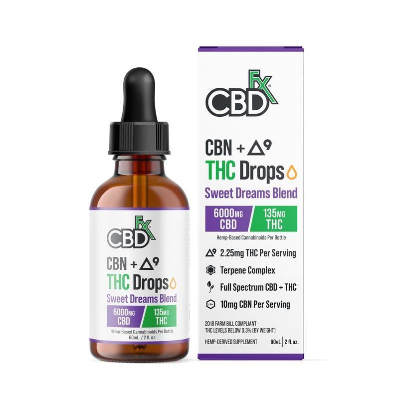 Ultra Full Spectrum CBD Oil Tincture for Sleep + THC + CBN - CBDfx