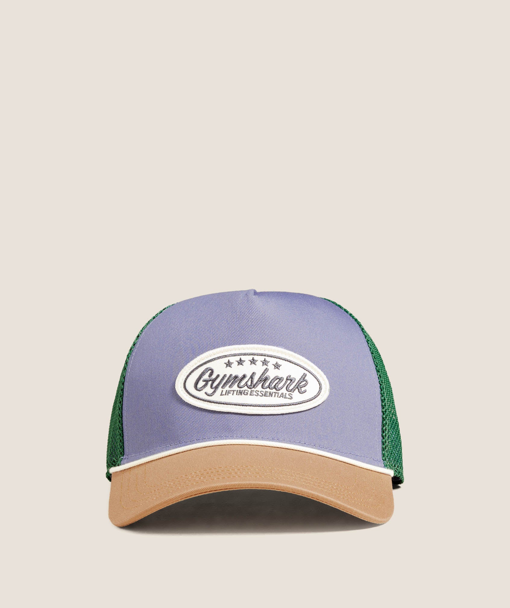 Gymshark Trucker Cap - Worn Blue/Antique Gold/Lift Green | Gymshark