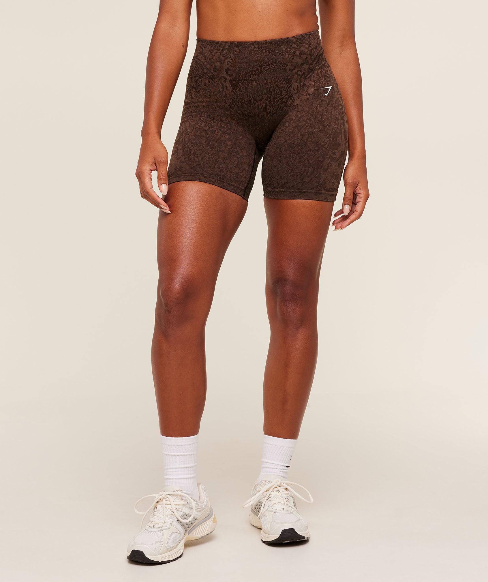 Gymshark Adapt Animal X Whitney Shorts - GS Archive Brown/GS Soft