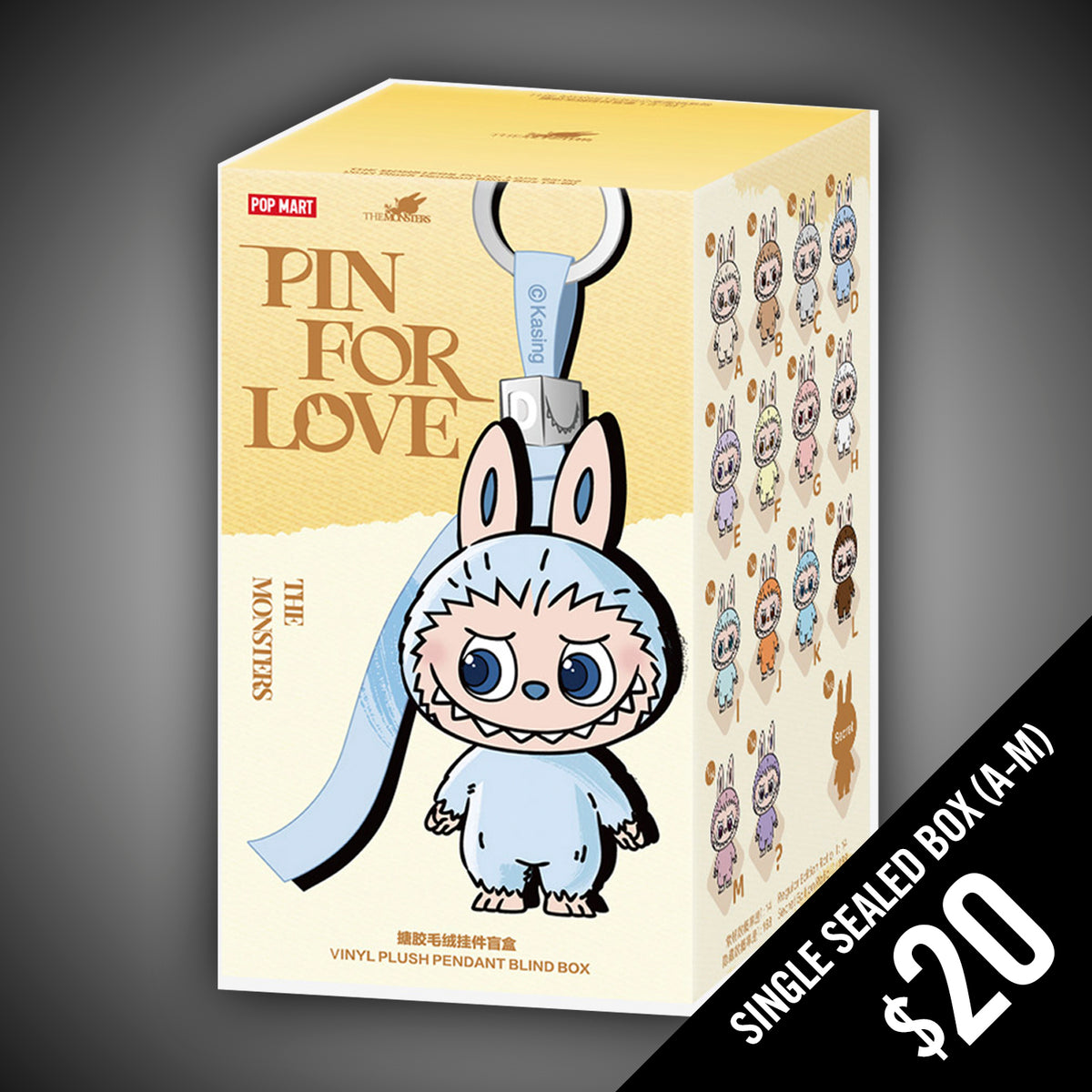 POP MART - LABUBU: The Monsters: Pin For Love (A-N): One Blind Box