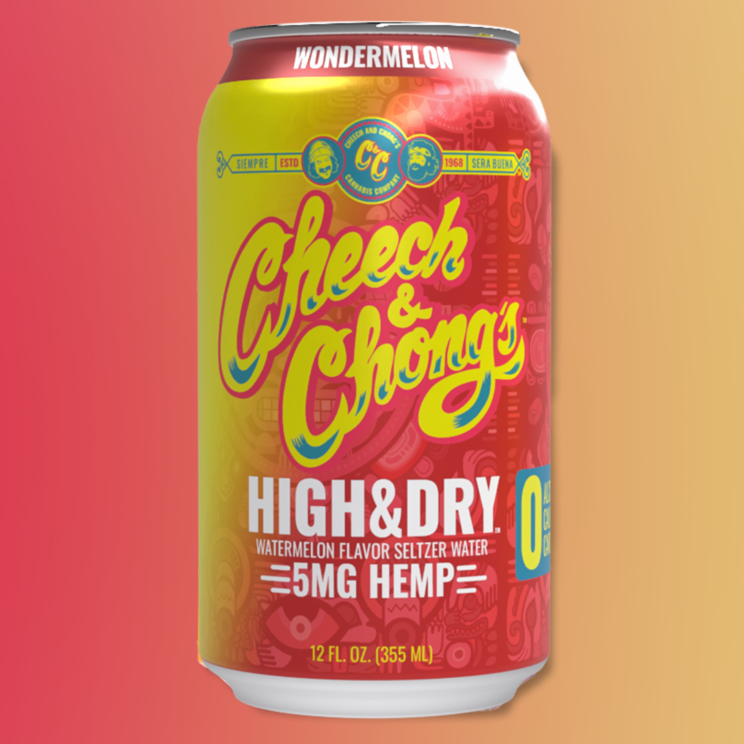 Cheech and Chong's High & Dry Hemp Seltzer - Wondermelon – Cheech