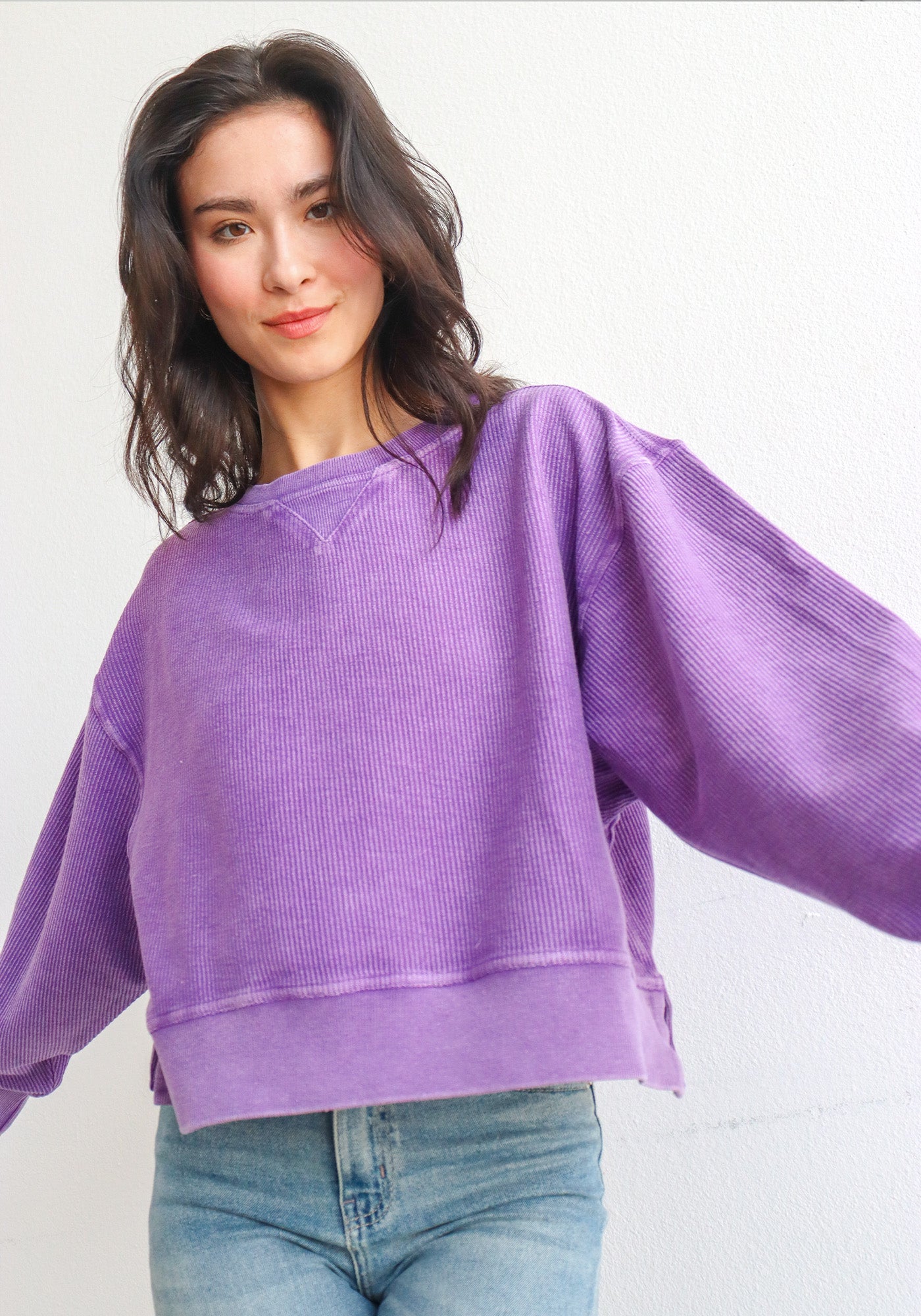 Corded Boxy Pullover – chicka-d