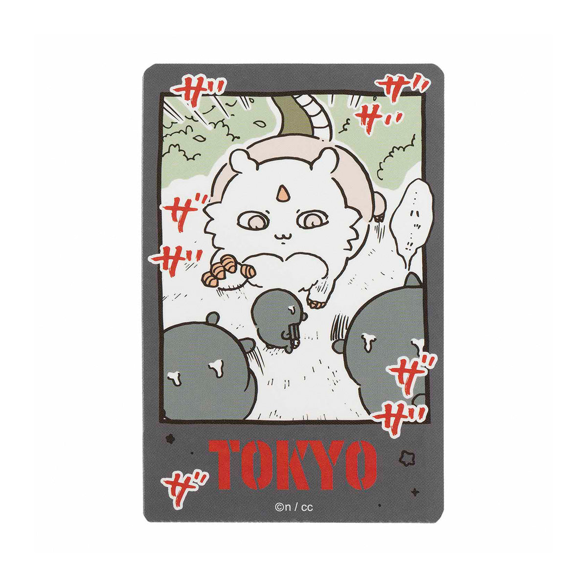 ちいかわ 東京みやげ スマホに貼れるサイズのTOKYOステッカー（あのこ