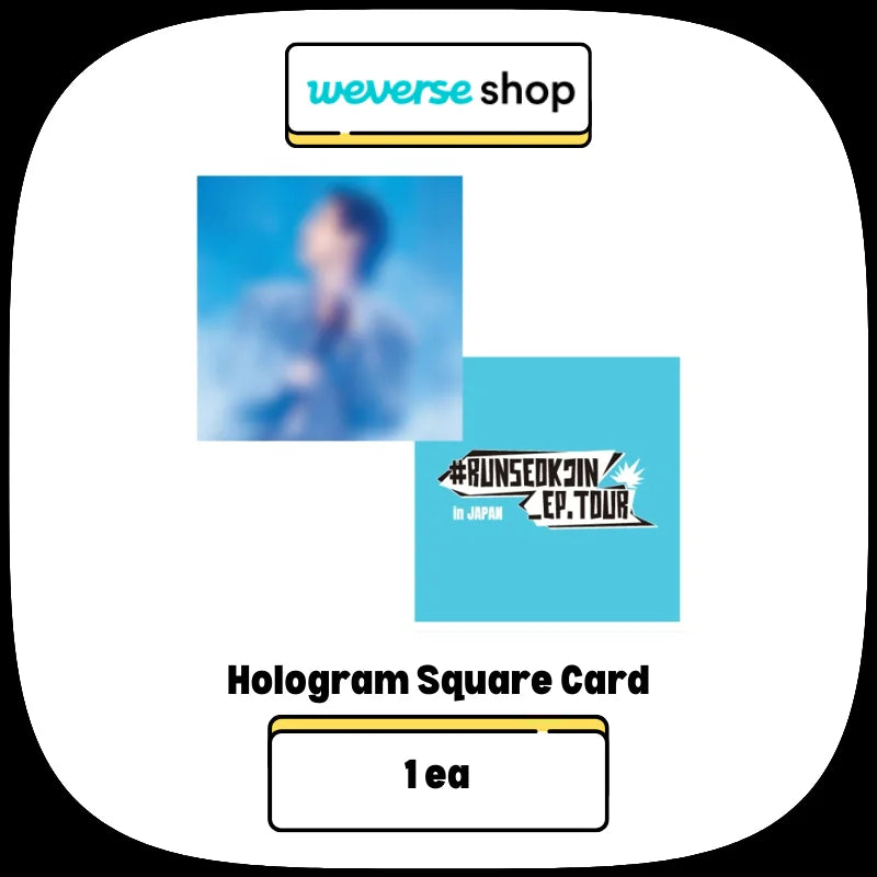 JIN #RUNSEOKJIN_EP.TOUR in Japan Blu-Ray + Weverse Shop Benefit