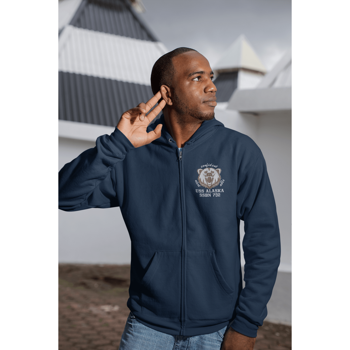 Alaska Blue FRG Embroidered Zip Up Hoodie – CM Design and Gifts