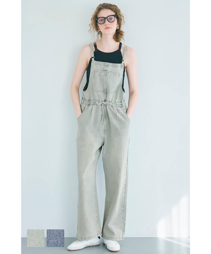 WEB限定セール ☆3990円→1490円デニムサロペット レディース /メール