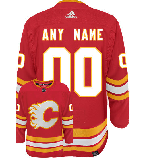 Customizable Calgary Flames Adidas Primegreen Authentic NHL Hockey
