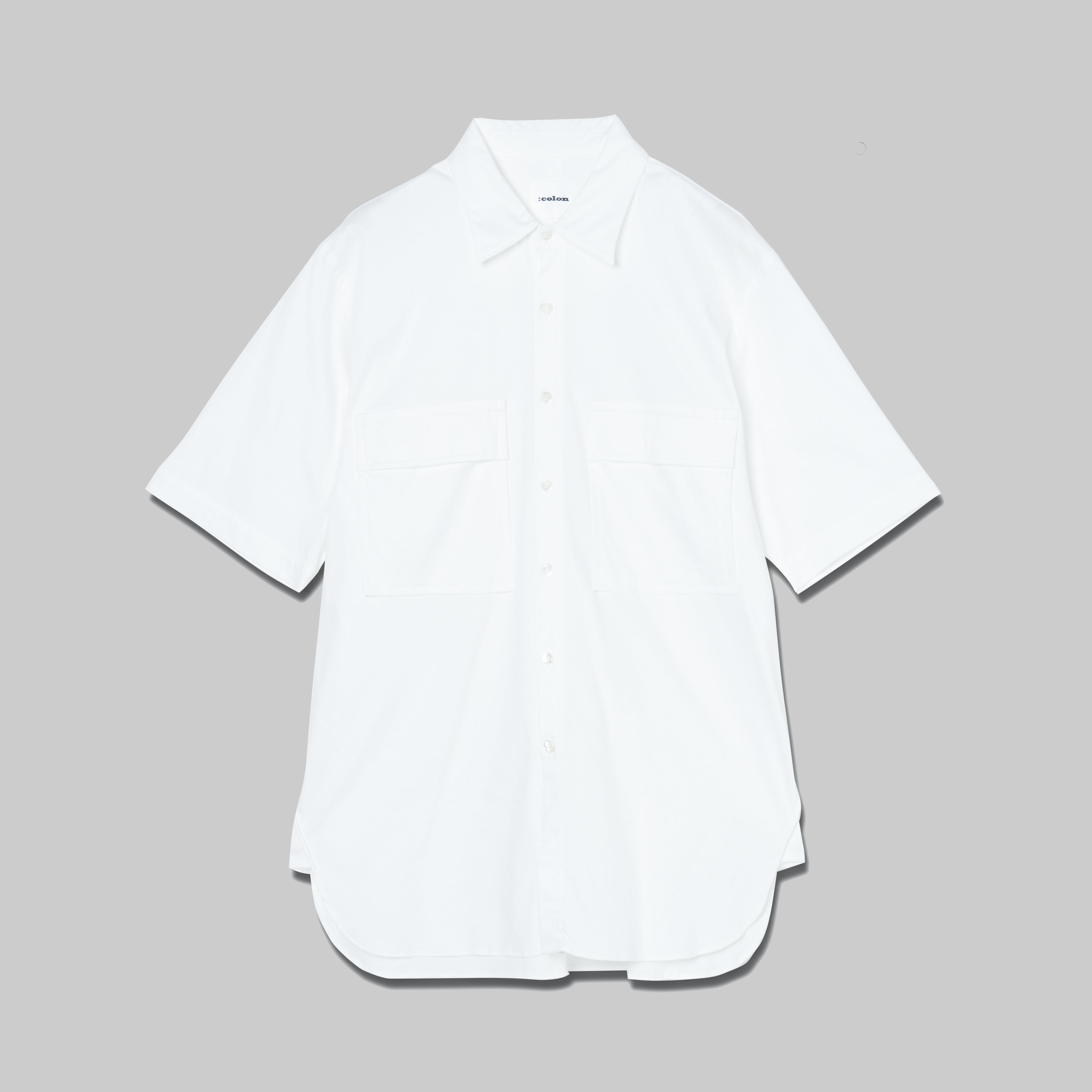 CSH-15 - Cotton Smooth - White / ショートスリーブ ダブルポケット