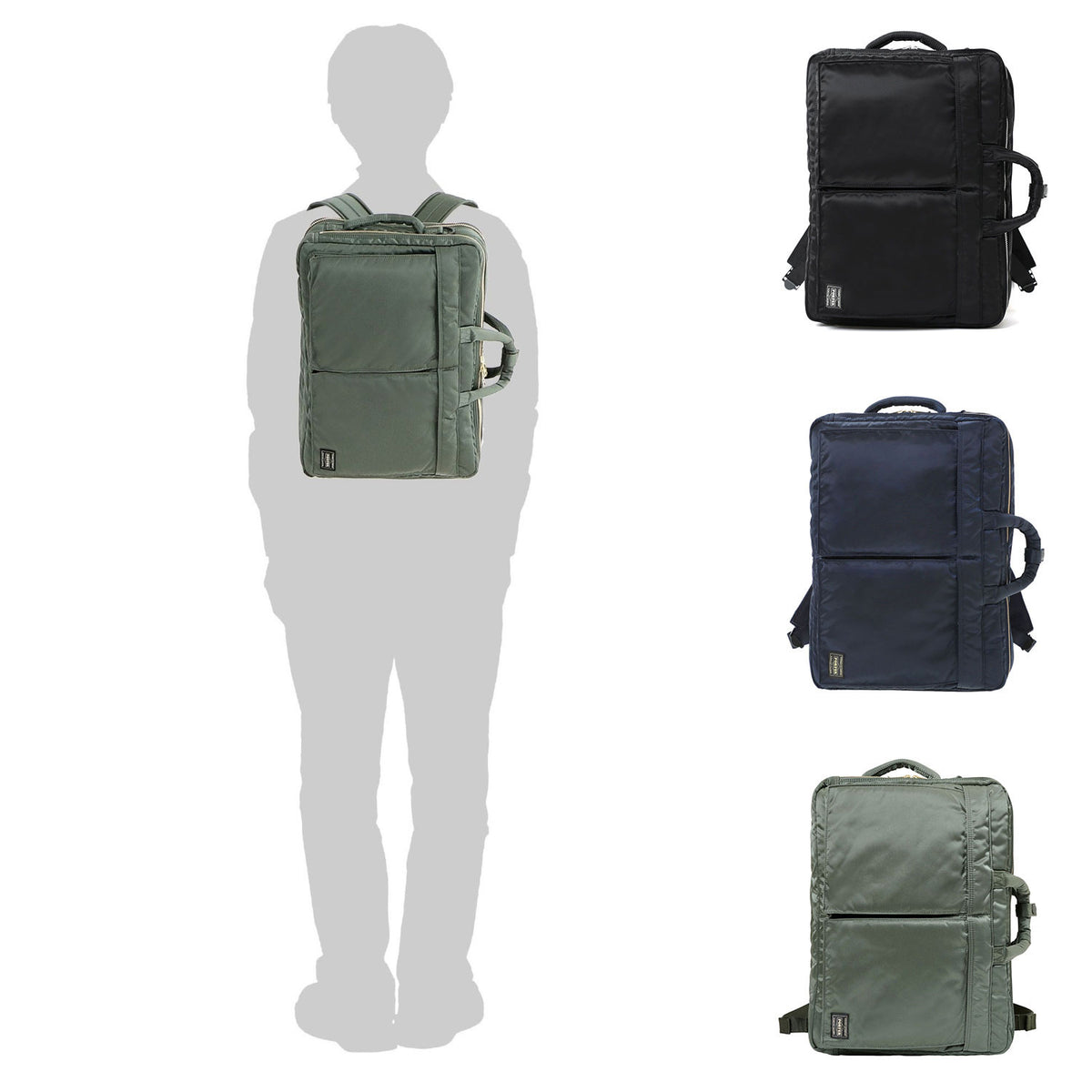 PORTER ALL NEW TANKER 3WAY DOCUMENT BAG W zip [ 622-26107 ] – cotwohk