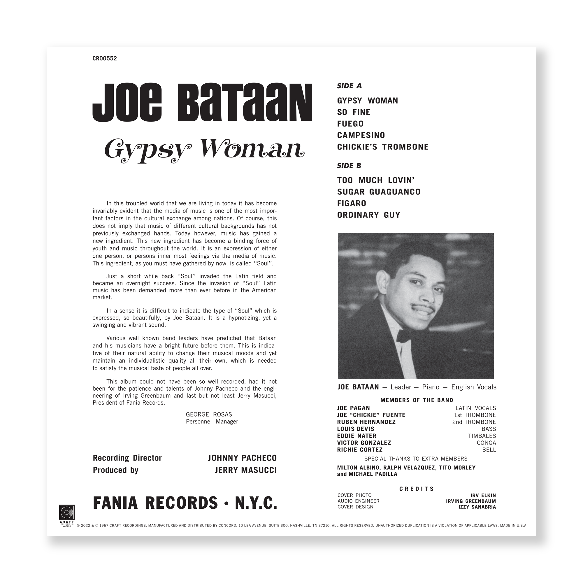 Gypsy Woman (180g LP) – Craft Recordings